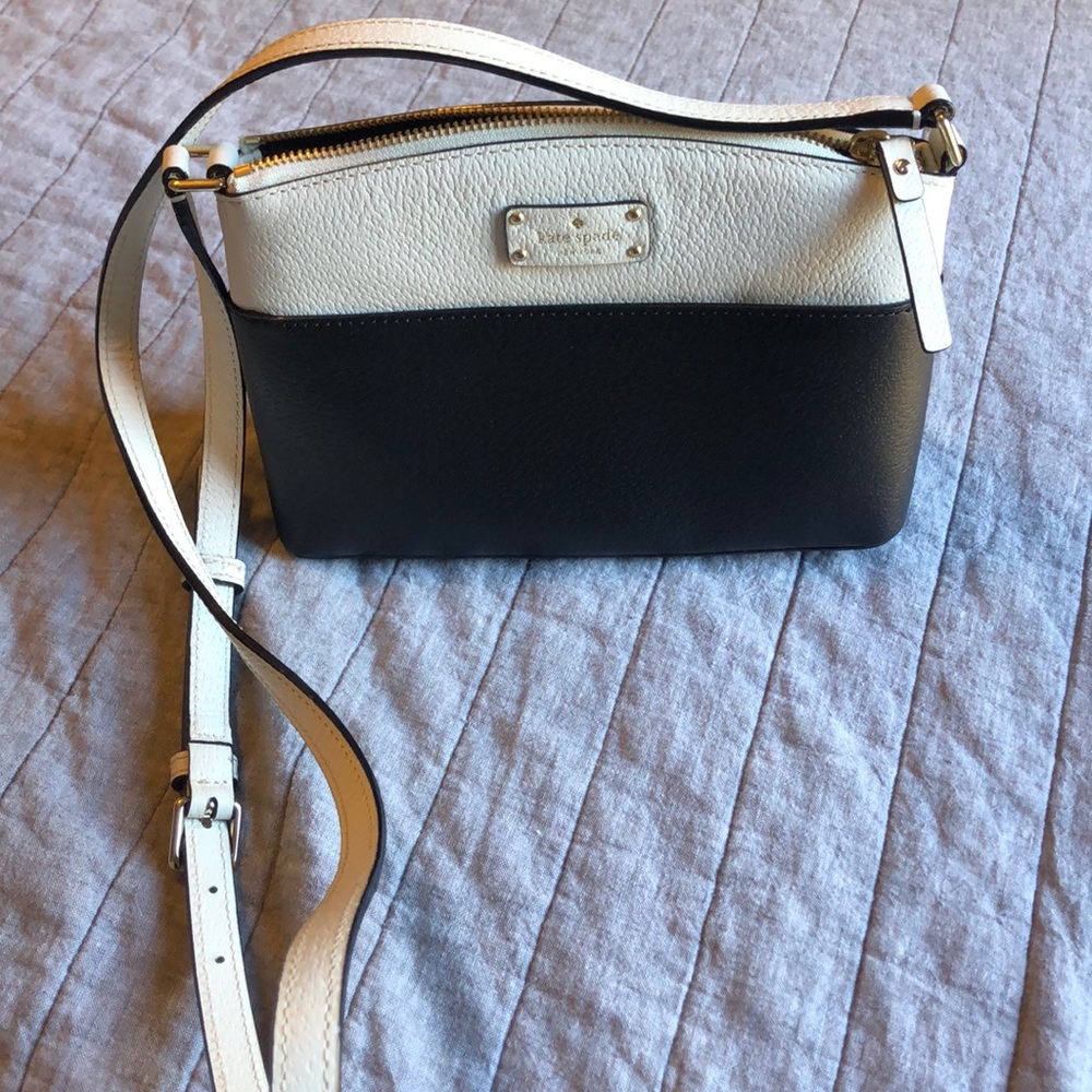 Black and white Kate Spade Crossbody